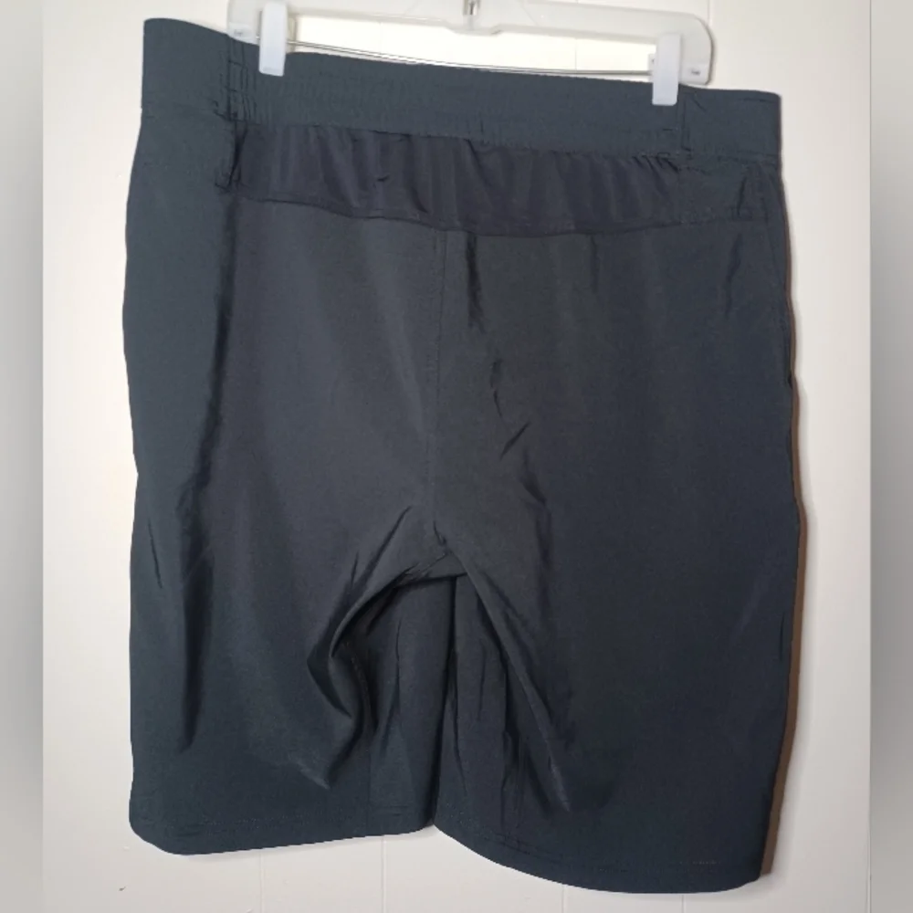 Louis Garneau Cycling Shorts Mens Size XL Black Longer Baggy Fit Stretch Elastic